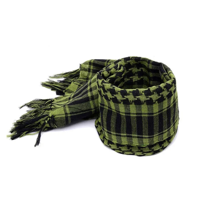Cachecol tático de caça para homens e mulheres, Desert Keffiyeh, lenço de cabeça e pescoço, envoltório árabe, máscara Airsoft, lenço tático para caminhadas