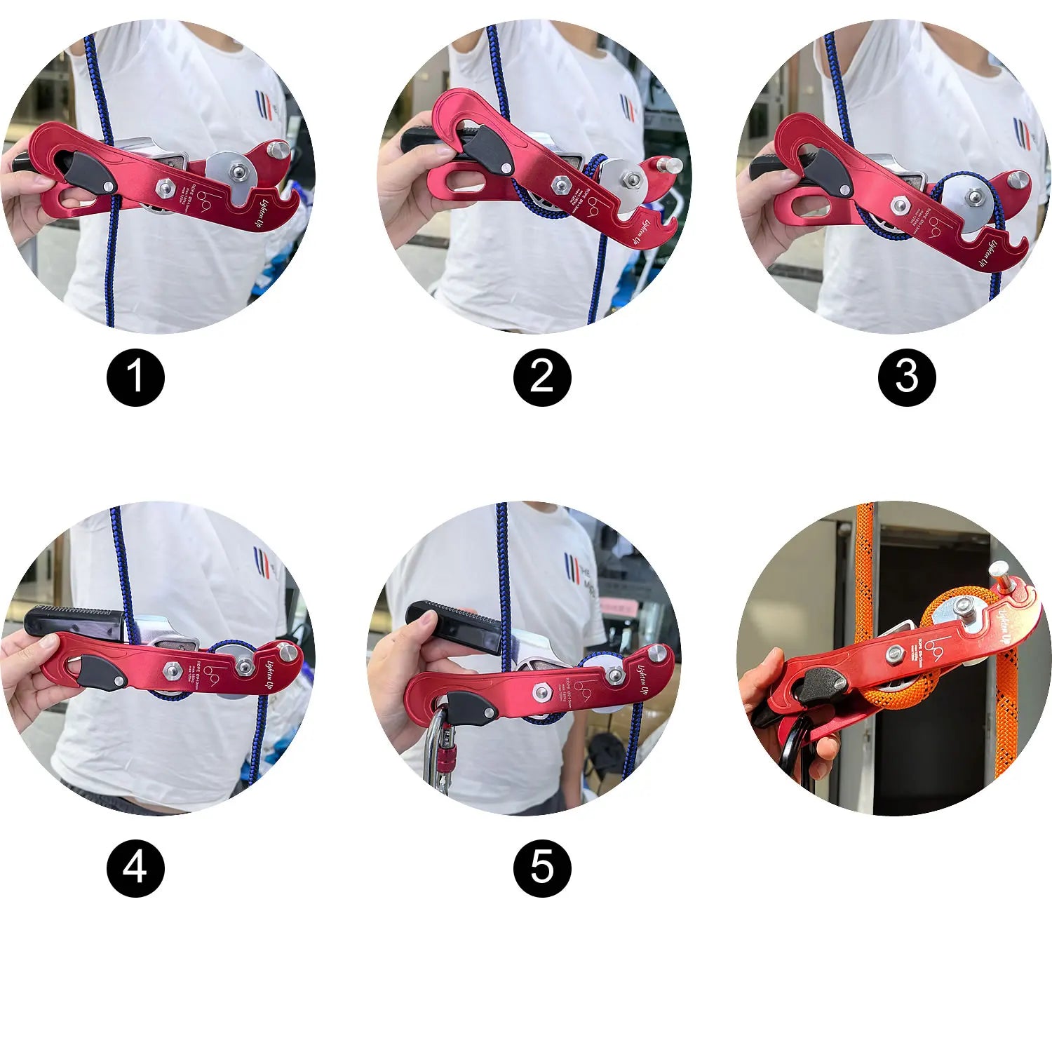 Profissional escalada descida parada lidar com-controle dispositivo de rapel downhill descender freio de rapel