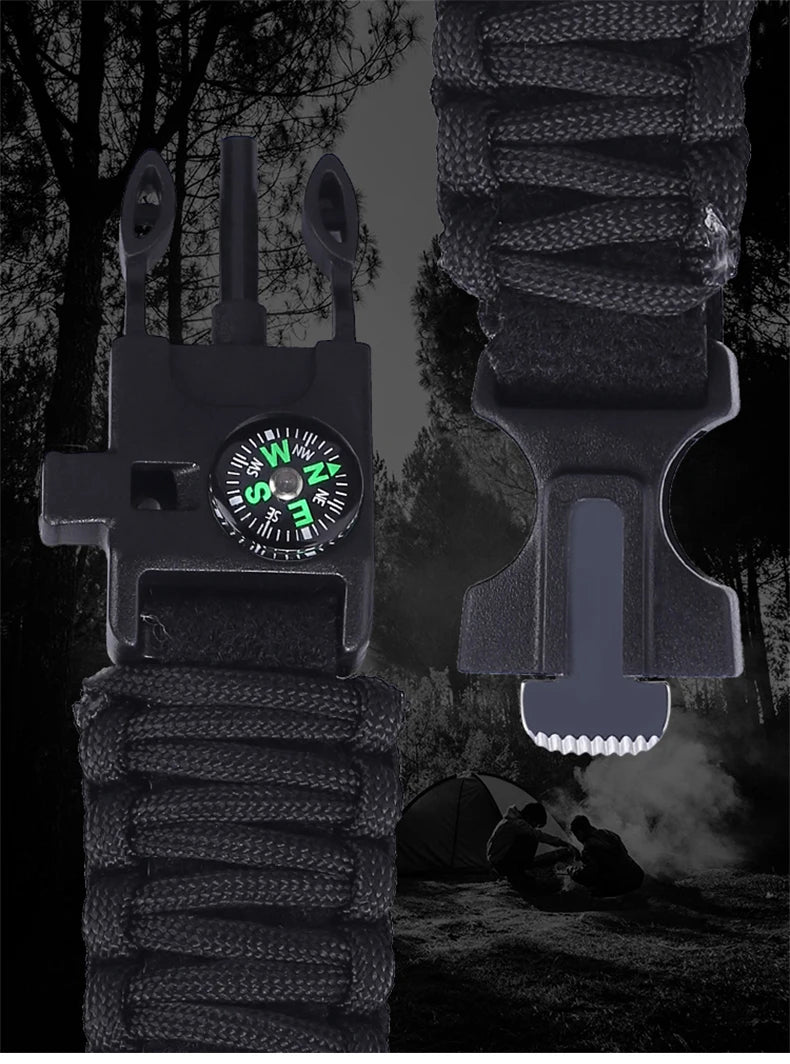 Addies novo esportes ao ar livre led digital relógio masculino bússola assobios à prova dwaterproof água multifuncional relógio de quartzo do exército relogio masculino