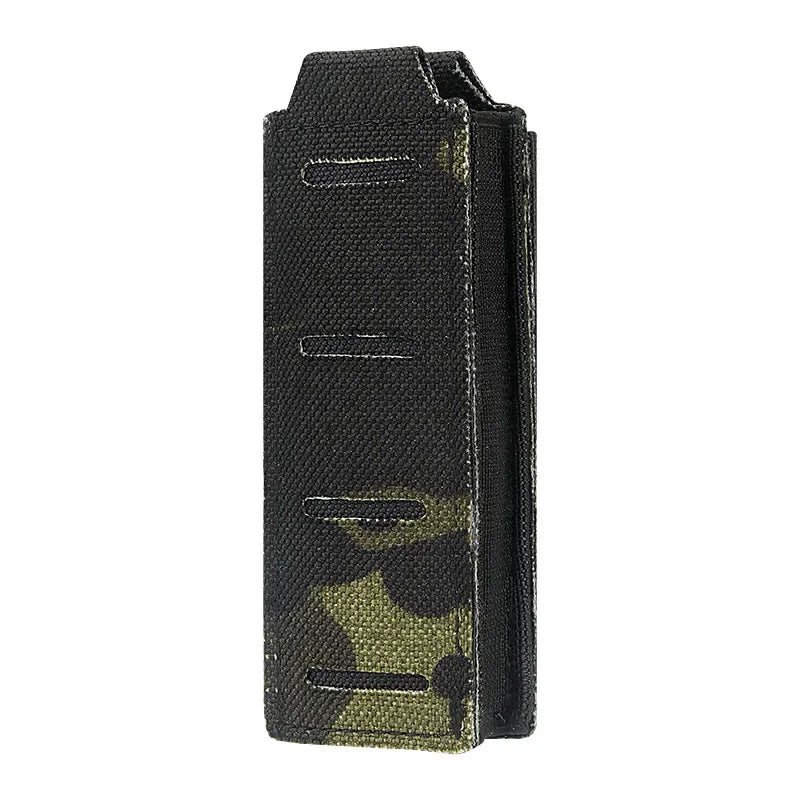 Molle 9mm bolsa de revista ao ar livre único mag titular universal corte a laser lanterna bolsa faca bolso caça engrenagem