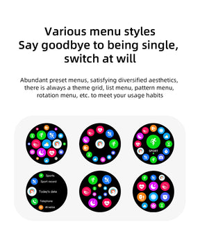 LOKMAT-ATTACK 2 PRO Sport Smart Watch, tela de toque redonda completa, chamadas Bluetooth, rastreador de fitness, smartwatches, monitor de freqüência cardíaca