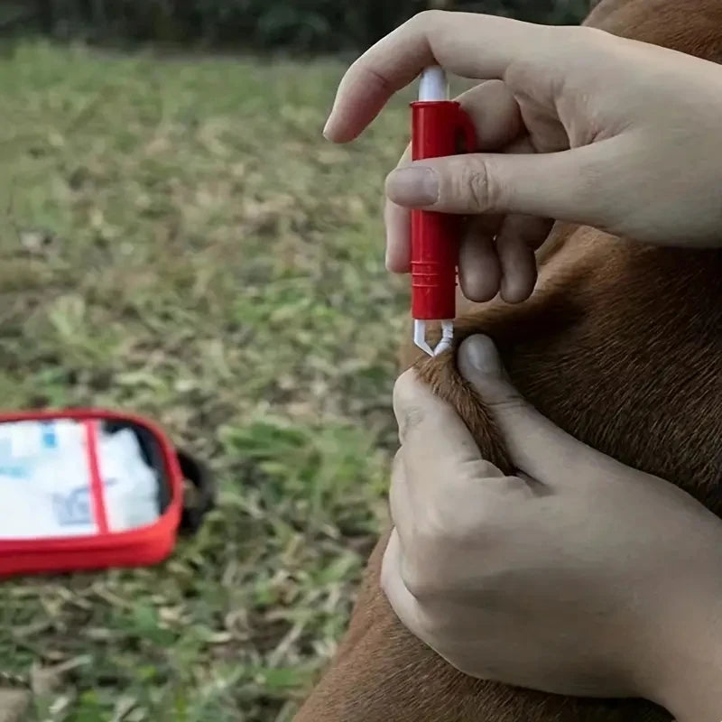 Kit compacto de primeiros socorros para animais de estimação para cães e gatos - suprimentos de emergência, camping e mochilas