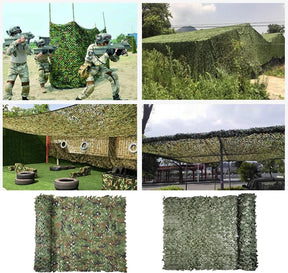 Rede camuflada para acampamento ao ar livre, guarda-sol, malha camuflada para caça, tiro, carro, festa militar, abrigo solar