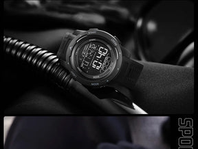 SMAEL-8105 Relógios digitais para homens, esportes LED relógios de pulso, relógio impermeável, cronômetro luz digital, 50m