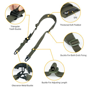 IDOGEAR Tactical R-ifle Slingster 2 Pontos Caça Quick Pull Ranger Verde 3428