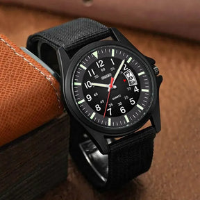 Relógio de pulso quartzo militar masculino, Nylon relógios de luxo, Calendário Data Watch, Moda, 2023