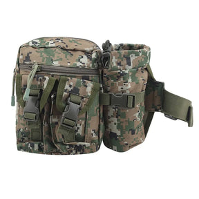 Pochete de nylon à prova d'água, masculina, tática, militar, exército, cintura, caminhadas, acampamento ao ar livre, cinto de ombro, esporte, bolsas de peito