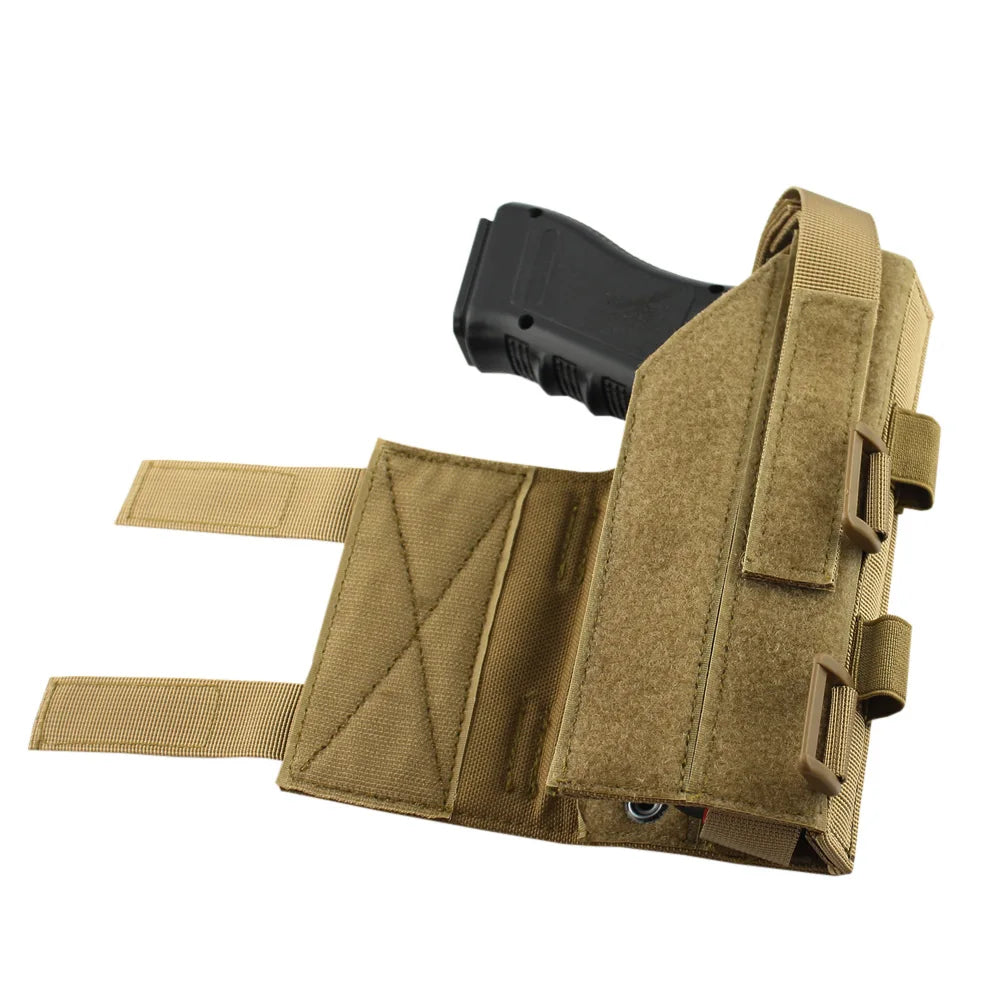 Coldre de arma de caça molle cinto modular coldre de pistola para canhotos m9 1911 glock 17 19 22 23 31 32 34 35