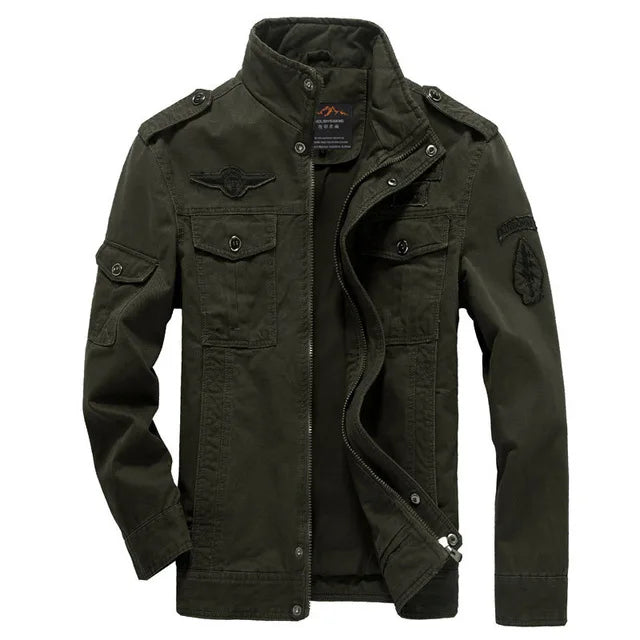 Novo 2023 casual jaqueta militar do exército dos homens plus size M-6XL jaqueta masculina força aérea uma primavera & outono carga jaquetas dos homens casaco
