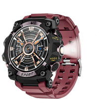 Lokmat novo ataque 3 pro robusto relógio inteligente bluetooth chamadas rastreador de fitness lanterna mensagem push monitor freqüência cardíaca para o telefone