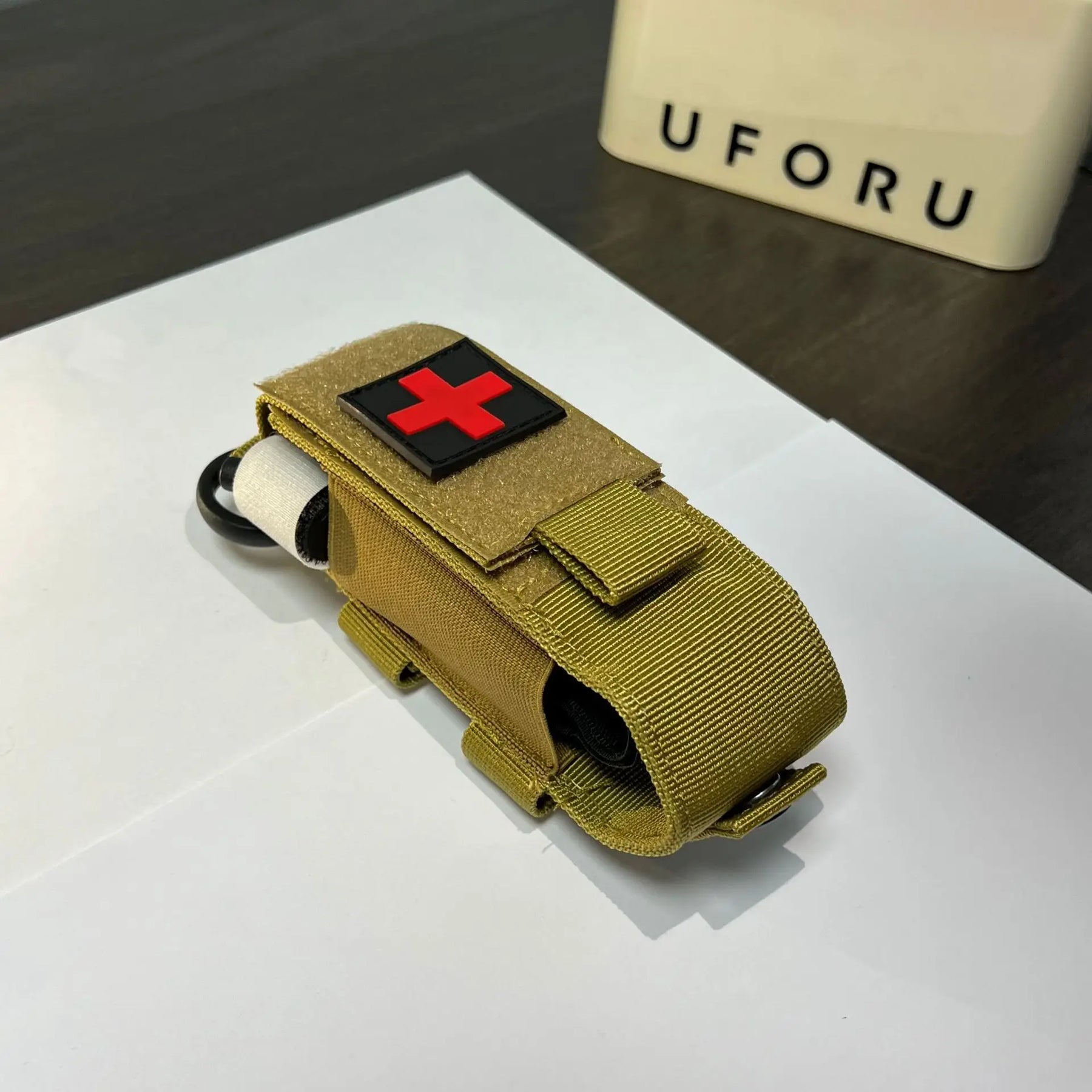 Bolsa tática de primeiros socorros para gatos, bolsa de torniquete de nylon para pistola única, coldre de faca de caça ao ar livre, pacotes de tesoura médica