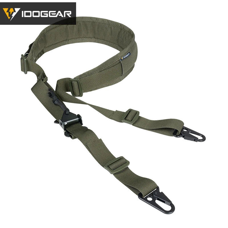 IDOGEAR Tactical R-ifle Slingster 2 Pontos Caça Quick Pull Ranger Verde 3428