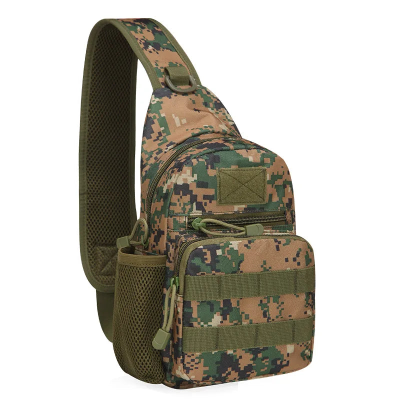 Ao ar livre tático camuflagem chaleira pacote de peito sacos dos homens caminhadas mochila náilon caça pesca molle exército trekking bolsa ombro