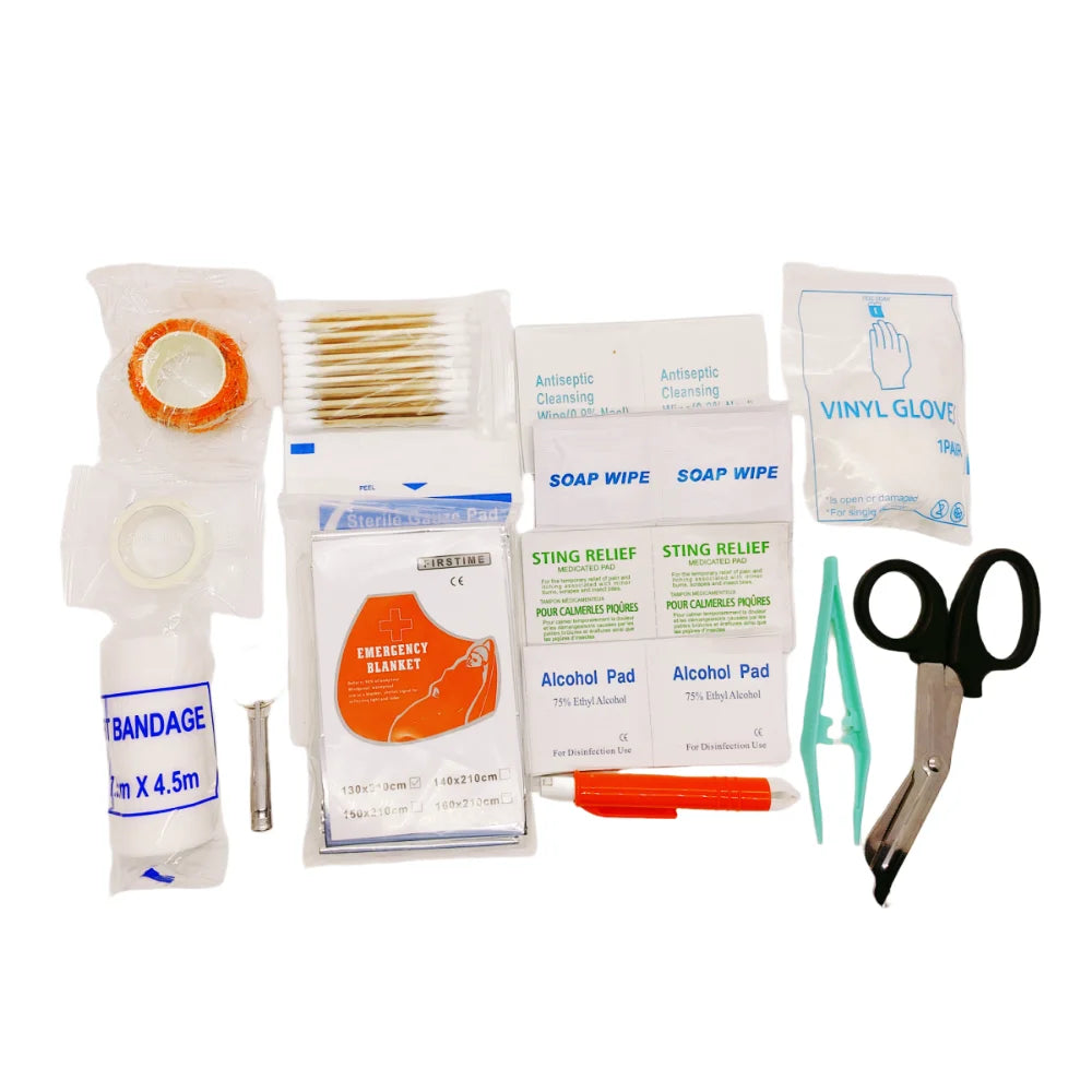 Kit de emergência para animais de estimação, kit de viagem para cães e gatos, à prova d'água, resistente, alta visibilidade, reflexivo, bolsa de primeiros socorros, acampamento, itens essenciais