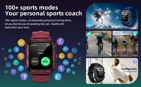 LOKMAT-Oceano Max esporte relógio inteligente, navio emblemático, impermeável, Fitness Tracker, chamadas BT, freqüência cardíaca, sangue, monitor de oxigênio, novo