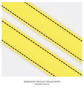 Corda de reboque de carro off road puxando corda 5 toneladas 4m 5m reboque com resgate puxando corda de fio de aço engrossado especial