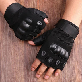 Meio dedo luvas masculinas ao ar livre militar tático luvas esportes tiro caça airsoft motocicleta ciclismo luvas