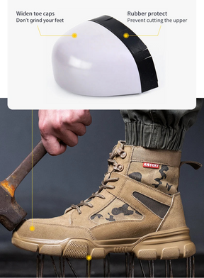 2023 tênis de trabalho masculino sapatos indestrutíveis sapatos de segurança de trabalho com biqueira de aço à prova de punctura sapatos de proteção de segurança masculinos