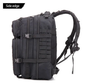 Qt & qy 30/50l mochilas táticas homem sacos de viagem sobrevivência ao ar livre 3p pacote assalto edc molle pacote caminhadas trekking caça saco