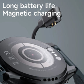 LOKMAT-Zeus 4 Pro Amoled relógio inteligente, tela redonda, BT Calls, Fitness Tracker, Monitor de freqüência cardíaca para telefone inteligente, 1,43