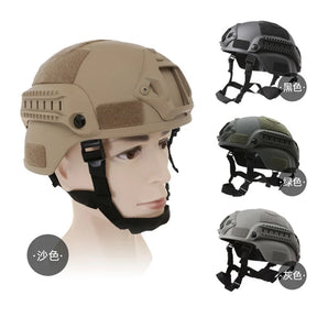 Capacete rápido mich2000 airsoft mh capacete tático ao ar livre tático paintball cs swat equitação proteger equipamentos