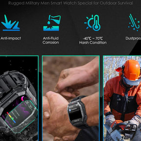 Smartwatch Militar 5ATM Resist
